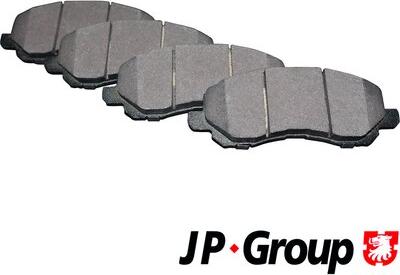 JP Group 5063600910 - Kit de plaquettes de frein, frein à disque cwaw.fr