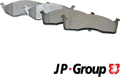 JP Group 5063600210 - Kit de plaquettes de frein, frein à disque cwaw.fr