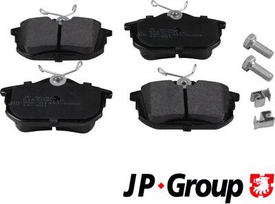 JP Group 6163700110 - Kit de plaquettes de frein, frein à disque cwaw.fr