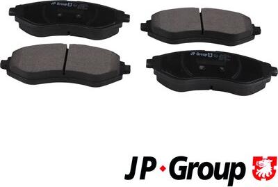 JP Group 6363603210 - Kit de plaquettes de frein, frein à disque cwaw.fr