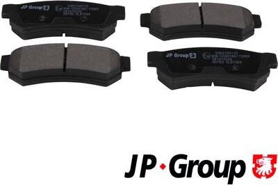 JP Group 6363700110 - Kit de plaquettes de frein, frein à disque cwaw.fr