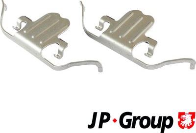 JP Group 1464003210 - Kit d'accessoires, plaquette de frein à disque cwaw.fr