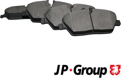 JP Group 1463601210 - Kit de plaquettes de frein, frein à disque cwaw.fr