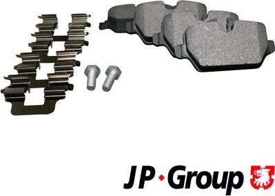 JP Group 1463700510 - Kit de plaquettes de frein, frein à disque cwaw.fr