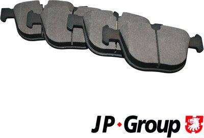 JP Group 1463700710 - Kit de plaquettes de frein, frein à disque cwaw.fr