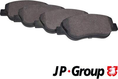 JP Group 1563604210 - Kit de plaquettes de frein, frein à disque cwaw.fr