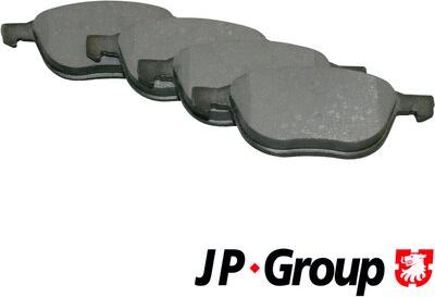 JP Group 1563600110 - Kit de plaquettes de frein, frein à disque cwaw.fr