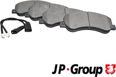 JP Group 1563600210 - Kit de plaquettes de frein, frein à disque cwaw.fr