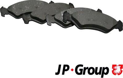 JP Group 1563601510 - Kit de plaquettes de frein, frein à disque cwaw.fr