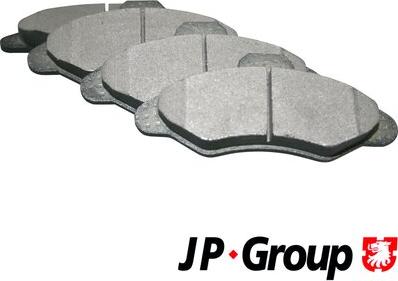 JP Group 1563601010 - Kit de plaquettes de frein, frein à disque cwaw.fr