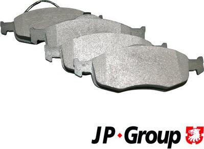 JP Group 1563601210 - Kit de plaquettes de frein, frein à disque cwaw.fr