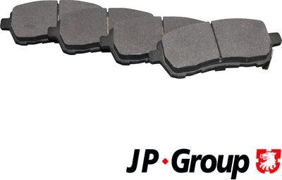 JP Group 1563603510 - Kit de plaquettes de frein, frein à disque cwaw.fr