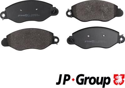 JP Group 1563603110 - Kit de plaquettes de frein, frein à disque cwaw.fr