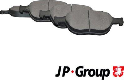 JP Group 1563602310 - Kit de plaquettes de frein, frein à disque cwaw.fr