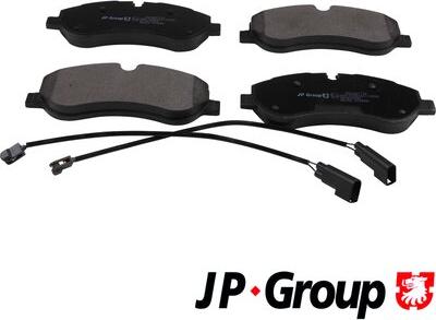 JP Group 1563607710 - Kit de plaquettes de frein, frein à disque cwaw.fr