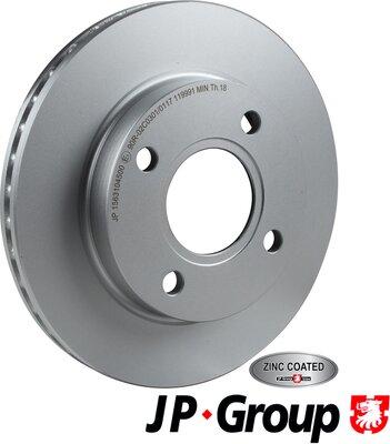 JP Group 1563104500 - Disque de frein cwaw.fr