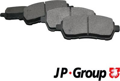 JP Group 1563700610 - Kit de plaquettes de frein, frein à disque cwaw.fr