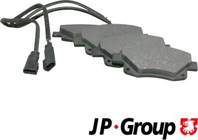 JP Group 1563700110 - Kit de plaquettes de frein, frein à disque cwaw.fr