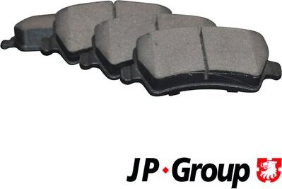 JP Group 1563700810 - Kit de plaquettes de frein, frein à disque cwaw.fr