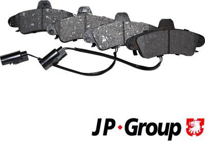 JP Group 1563700310 - Kit de plaquettes de frein, frein à disque cwaw.fr