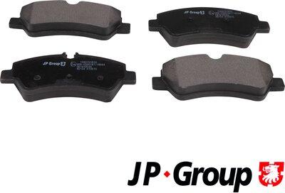 JP Group 1563701810 - Kit de plaquettes de frein, frein à disque cwaw.fr