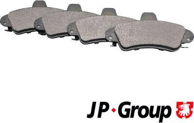 JP Group 1563701310 - Kit de plaquettes de frein, frein à disque cwaw.fr