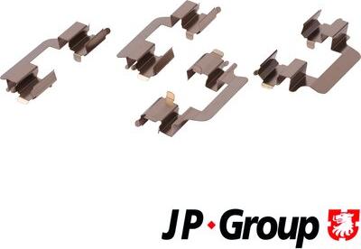 JP Group 1163650710 - Kit d'accessoires, plaquette de frein à disque cwaw.fr