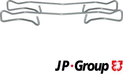 JP Group 1163651210 - Kit d'accessoires, plaquette de frein à disque cwaw.fr