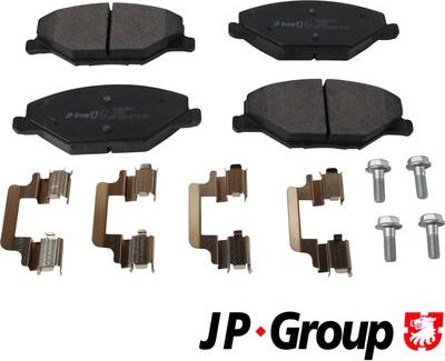 JP Group 1163609910 - Kit de plaquettes de frein, frein à disque cwaw.fr