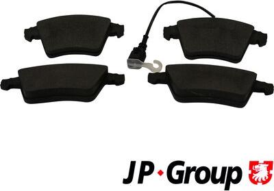 JP Group 1163609010 - Kit de plaquettes de frein, frein à disque cwaw.fr