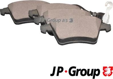 JP Group 1163604010 - Kit de plaquettes de frein, frein à disque cwaw.fr