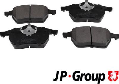 JP Group 1163605110 - Kit de plaquettes de frein, frein à disque cwaw.fr