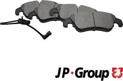 JP Group 1163606910 - Kit de plaquettes de frein, frein à disque cwaw.fr