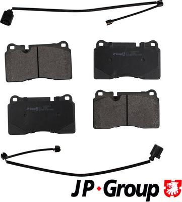 JP Group 1163606810 - Kit de plaquettes de frein, frein à disque cwaw.fr