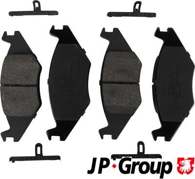 JP Group 1163600110 - Kit de plaquettes de frein, frein à disque cwaw.fr