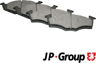 JP Group 1163600810 - Kit de plaquettes de frein, frein à disque cwaw.fr