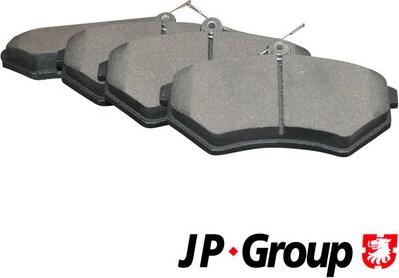 JP Group 1163601910 - Kit de plaquettes de frein, frein à disque cwaw.fr