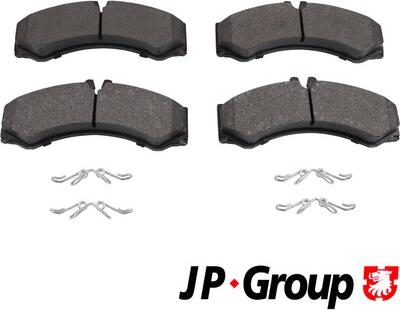 JP Group 1163601610 - Kit de plaquettes de frein, frein à disque cwaw.fr