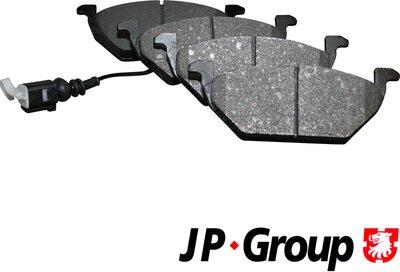 JP Group 1163601010 - Kit de plaquettes de frein, frein à disque cwaw.fr