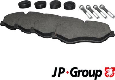 JP Group 1163601710 - Kit de plaquettes de frein, frein à disque cwaw.fr