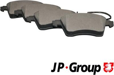 JP Group 1163603910 - Kit de plaquettes de frein, frein à disque cwaw.fr