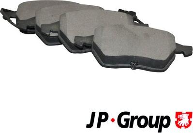 JP Group 1163602510 - Kit de plaquettes de frein, frein à disque cwaw.fr