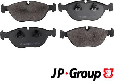 JP Group 1163607410 - Kit de plaquettes de frein, frein à disque cwaw.fr