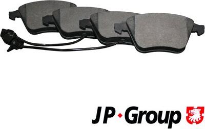 JP Group 1163607010 - Kit de plaquettes de frein, frein à disque cwaw.fr