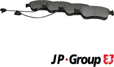 JP Group 1163607710 - Kit de plaquettes de frein, frein à disque cwaw.fr