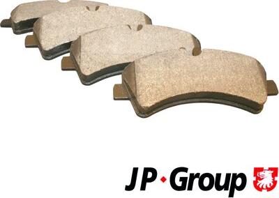 JP Group 1163705710 - Kit de plaquettes de frein, frein à disque cwaw.fr