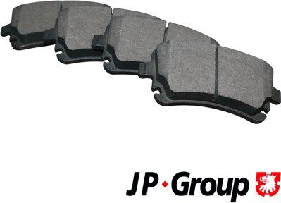 JP Group 1163706510 - Kit de plaquettes de frein, frein à disque cwaw.fr