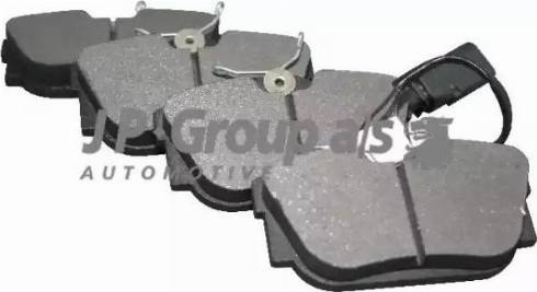 JP Group 1163706010 - Kit de plaquettes de frein, frein à disque cwaw.fr