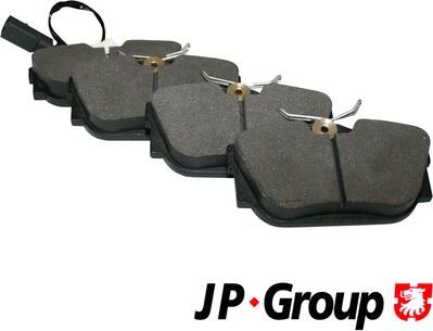 JP Group 1163706110 - Kit de plaquettes de frein, frein à disque cwaw.fr