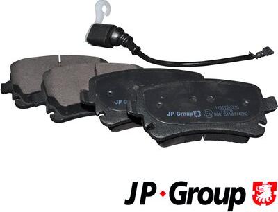 JP Group 1163706210 - Kit de plaquettes de frein, frein à disque cwaw.fr